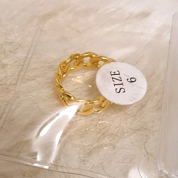 Fashion gold ring 6cm - Picture 7 of 7